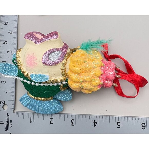 Vintage Kissing Fish Fruit Hat Christmas Tree Ornament Katherine's Collection - Picture 3 of 8